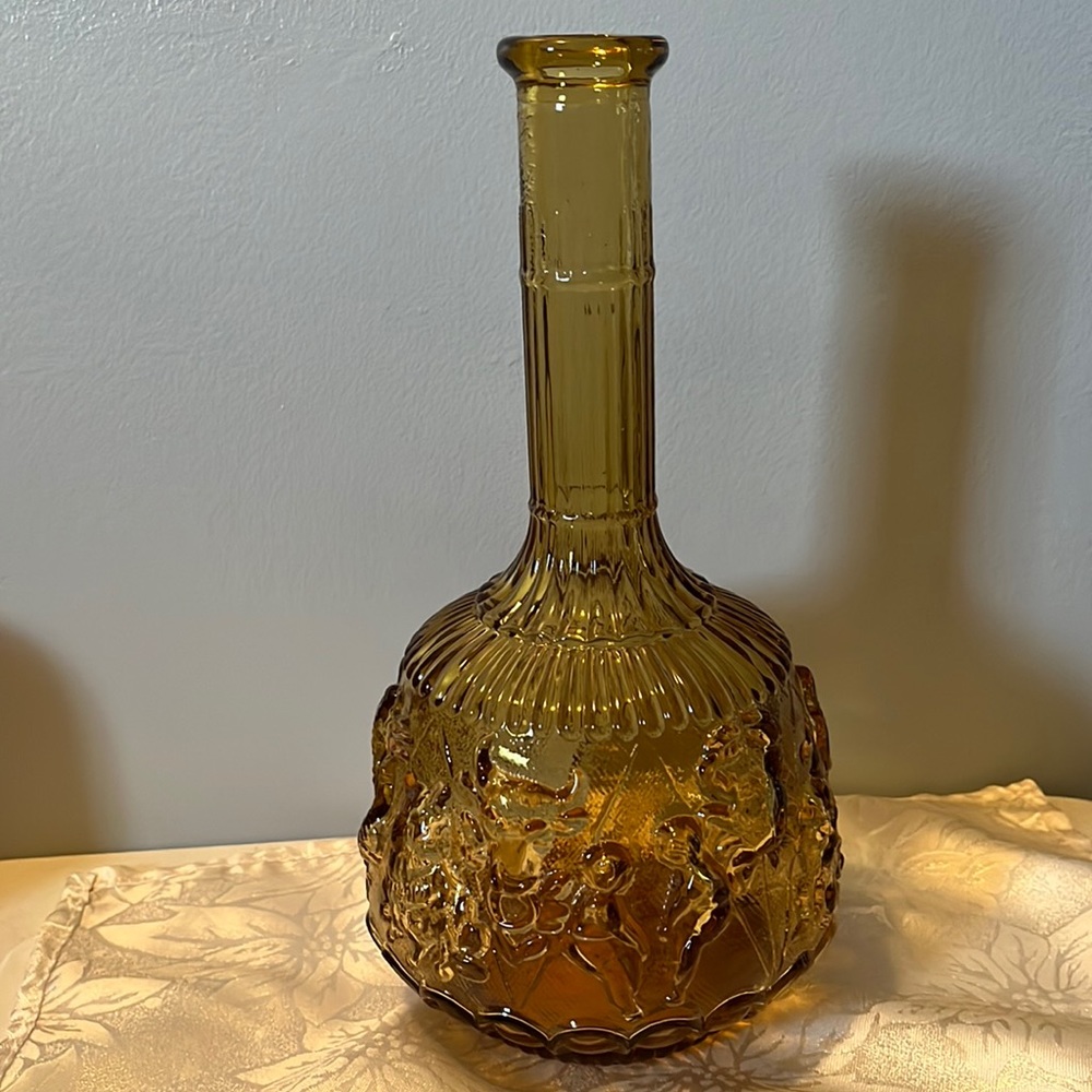 MCM Amber Zodiac genie bottle